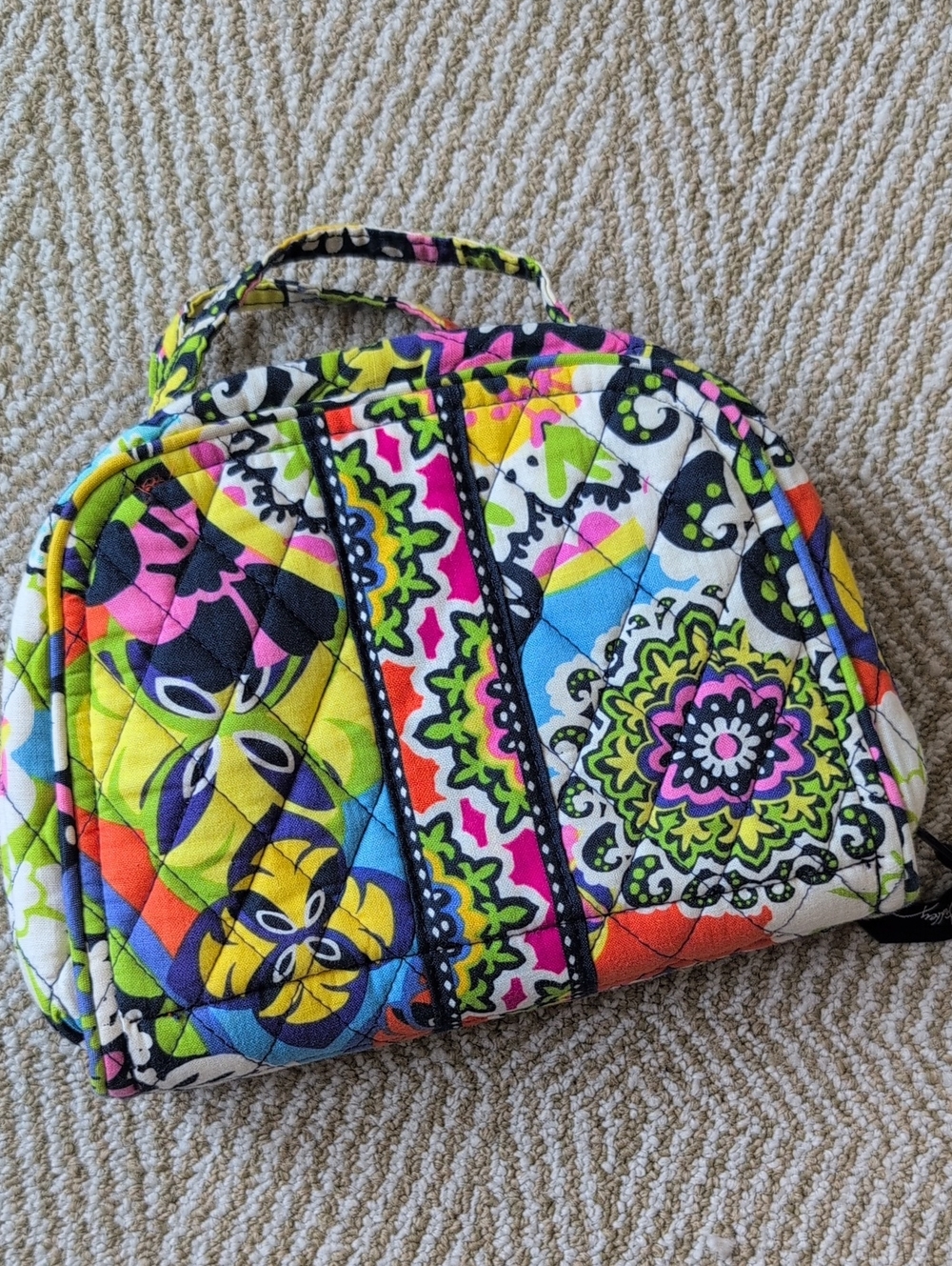 Vera Bradley Rio Jewelry Travel Case Luggage Tote Bag Bright Floral Print